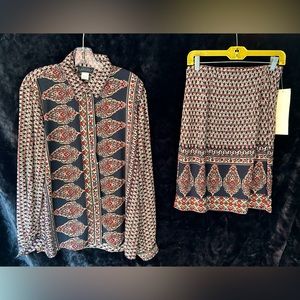 Vintage 2-Piece Skirt Set